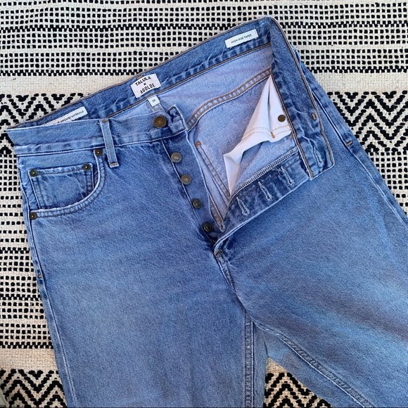 Talula x AGOLDE Back Cut High Rise Tapered Jeans size 26 - Picture 5 of 10